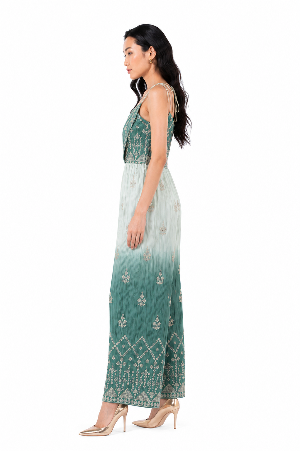 Green gradient jumpsuit