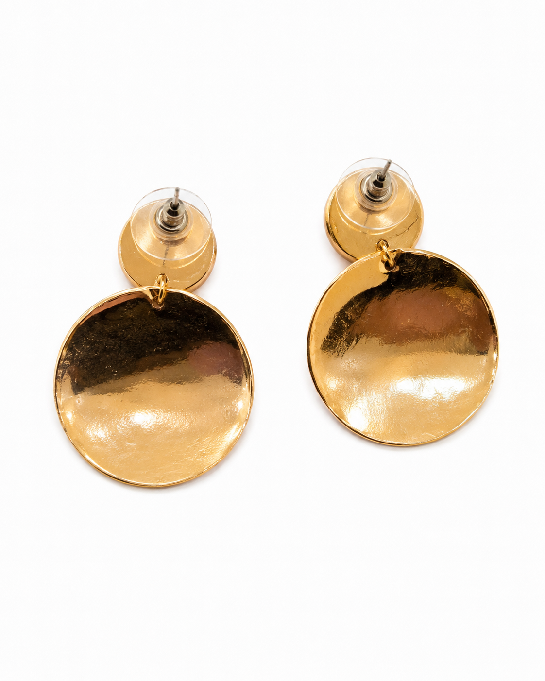 CONCA - Gold-Tone Pearl and Hammered Disc Earrings