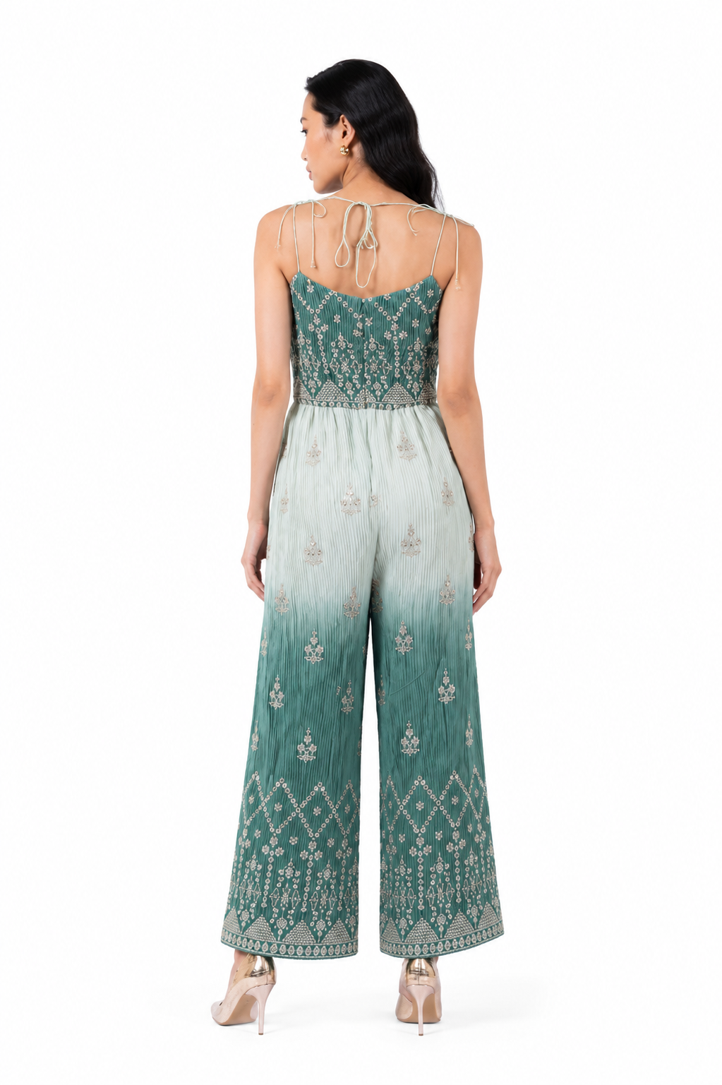 Green gradient jumpsuit
