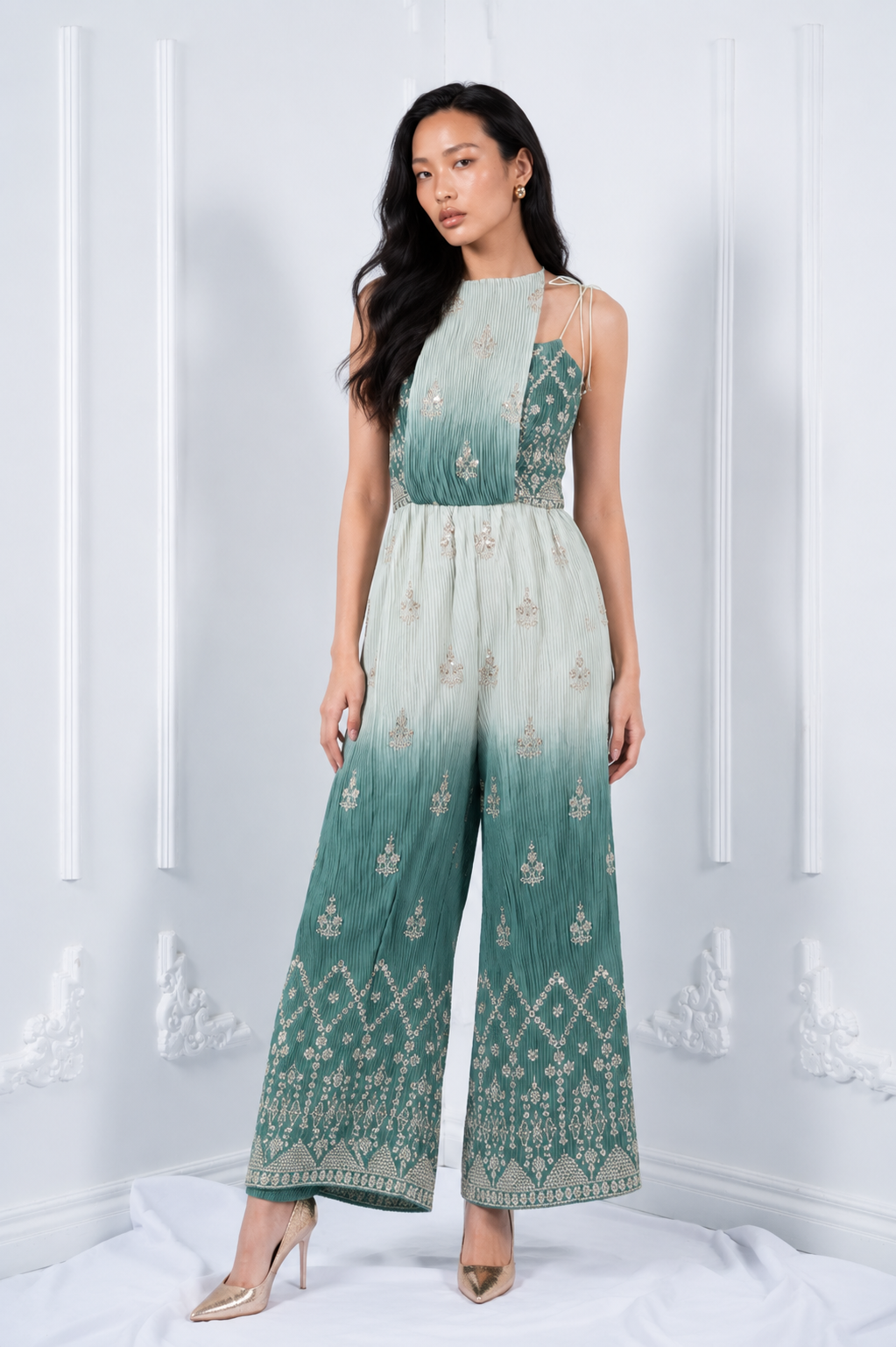 Green gradient jumpsuit