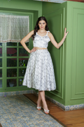 Feline Fantasy Co-ord Set - Raw Silk Cat Print