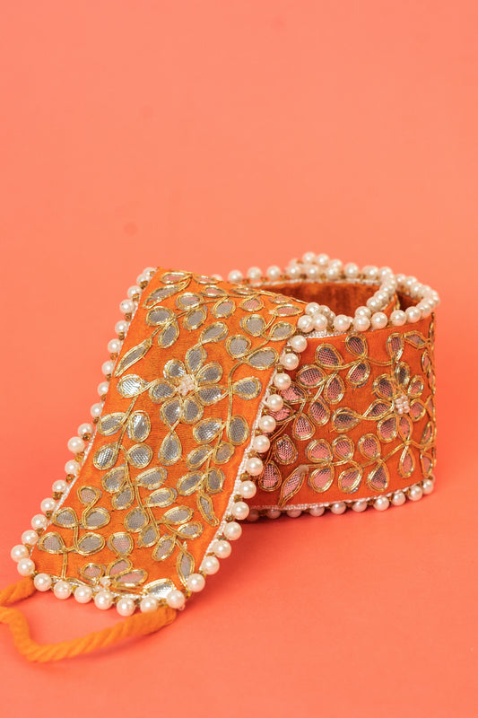 Orange Gotta Patti Traditional Belt