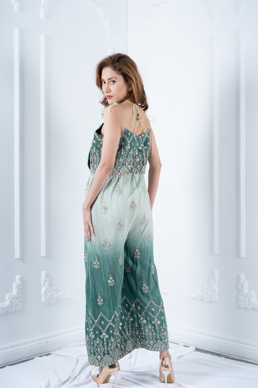 Green gradient jumpsuit